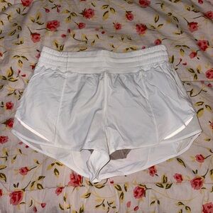 white hotty hot shorts